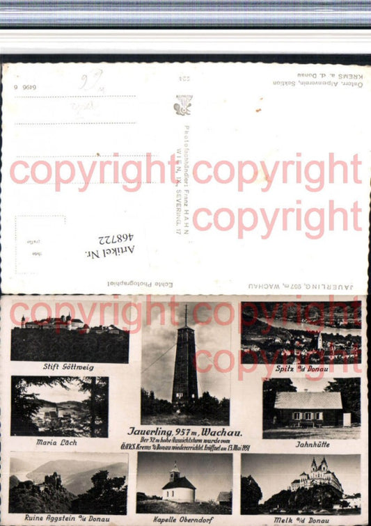 468722,Jauerling Wachau Spitz Totale Stift Göttweig Mehrbildkarte
