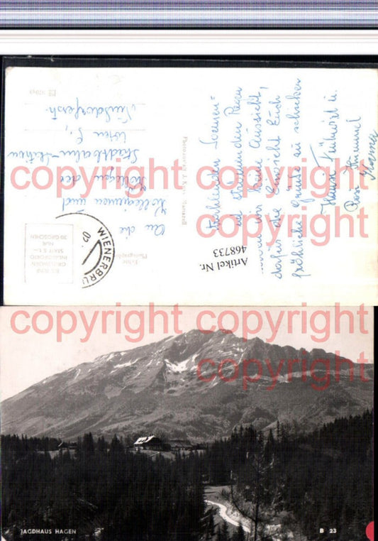 468733,Jagdhaus Hagen b. Mitterbach Bergkulisse