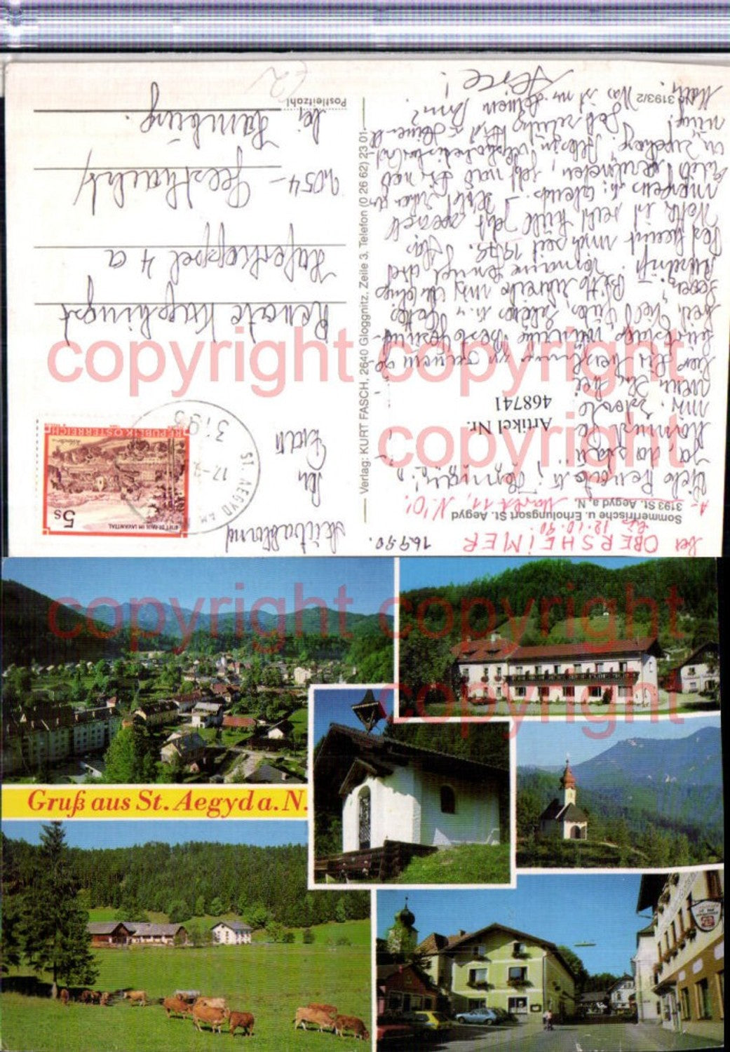 468741,St. Aegyd am Neuwalde Totale Kapelle Mehrbildkarte