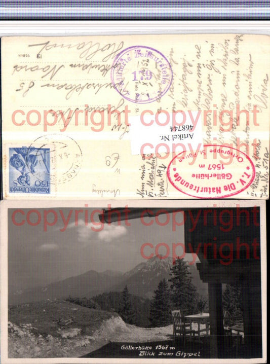 468744,Göllerhütte b. Annaberg m. Gippel Bergkulisse