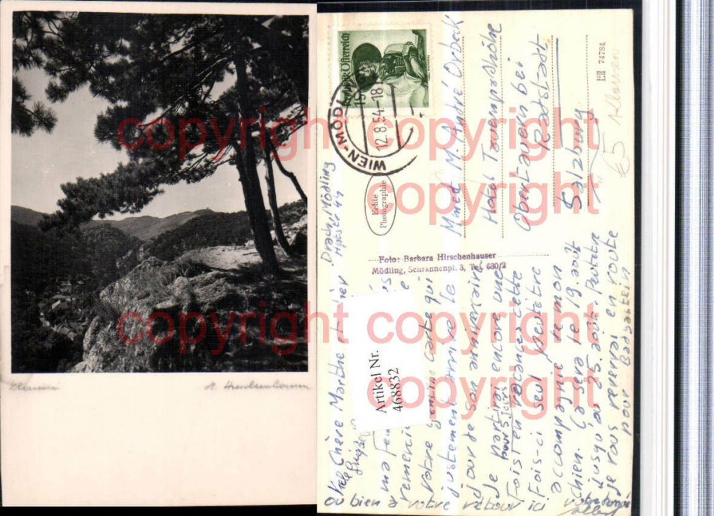 468832,Klausen b. Mödling Teilansicht pub Foto Hirschenhauser