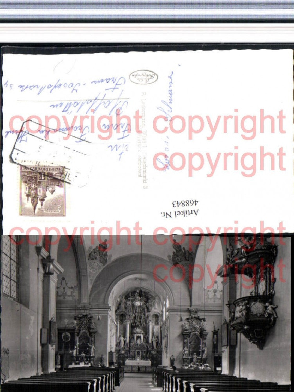 468843,Maria Enzersdorf Wallfahrtskirche Kirche Innenansicht Kanzel