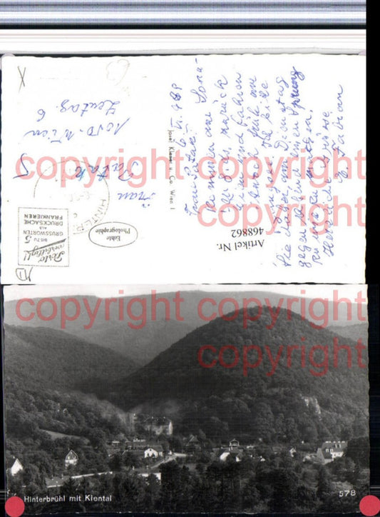 468862,Mödling Hinterbrühl m. Kiental Teilansicht