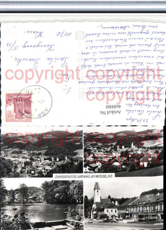 468880,Aspang am Wechsel Totale Teich Mehrbildkarte