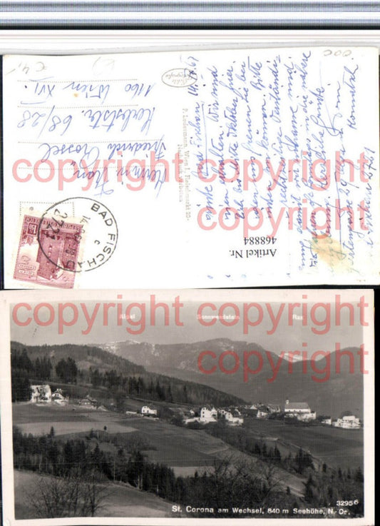 468884,St. Corona am Wechsel Totale Bergkulisse