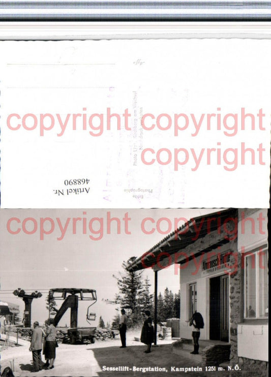 468890,Kampstein b. St. Corona Almrausch-Hütte Sessellift Bergstation