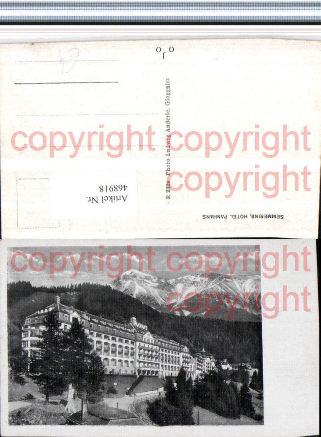 468918,Semmering Hotel Panhans Bergkulisse