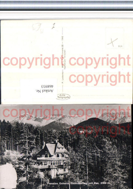 468933,Semmering Pension Daheim m. Rax Bergkulisse