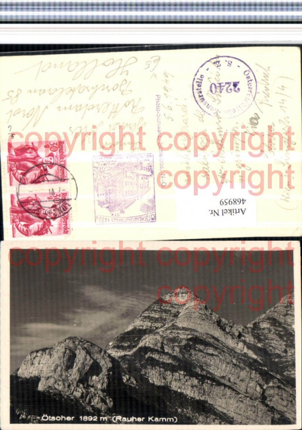 468959,Ötscher b. Lackenhof Gaming Rauher Kamm Bergkulisse