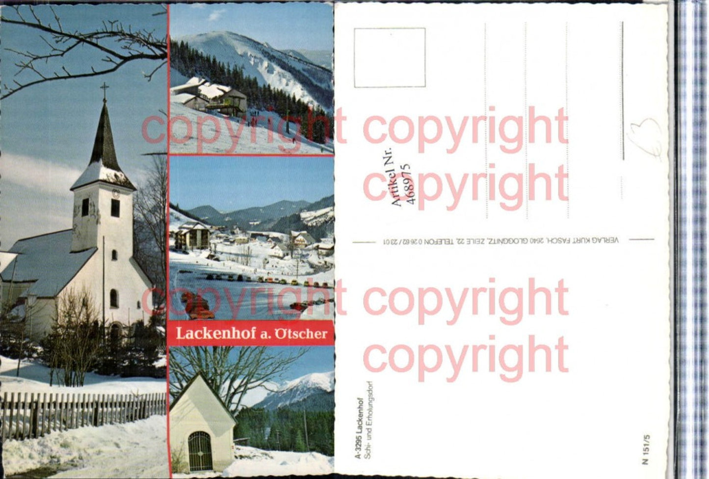 468975,Lackenhof Totale Kirche Winterbilder Mehrbildkarte