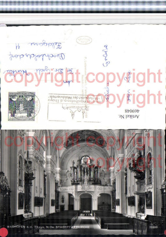 469048,Waidhofen an d. Thaya Stadtpfarrkirche Kirche Innenansicht Orgel