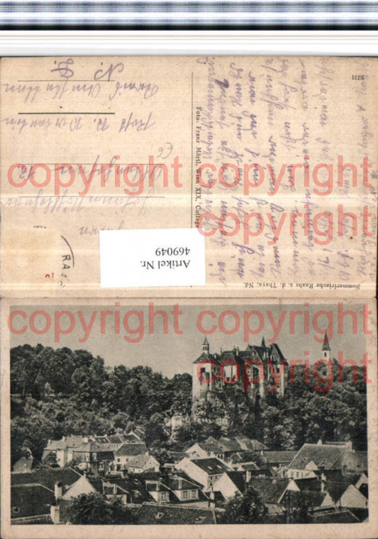 469049,Raabs an d. Thaya Teilansicht m. Schloss Burg