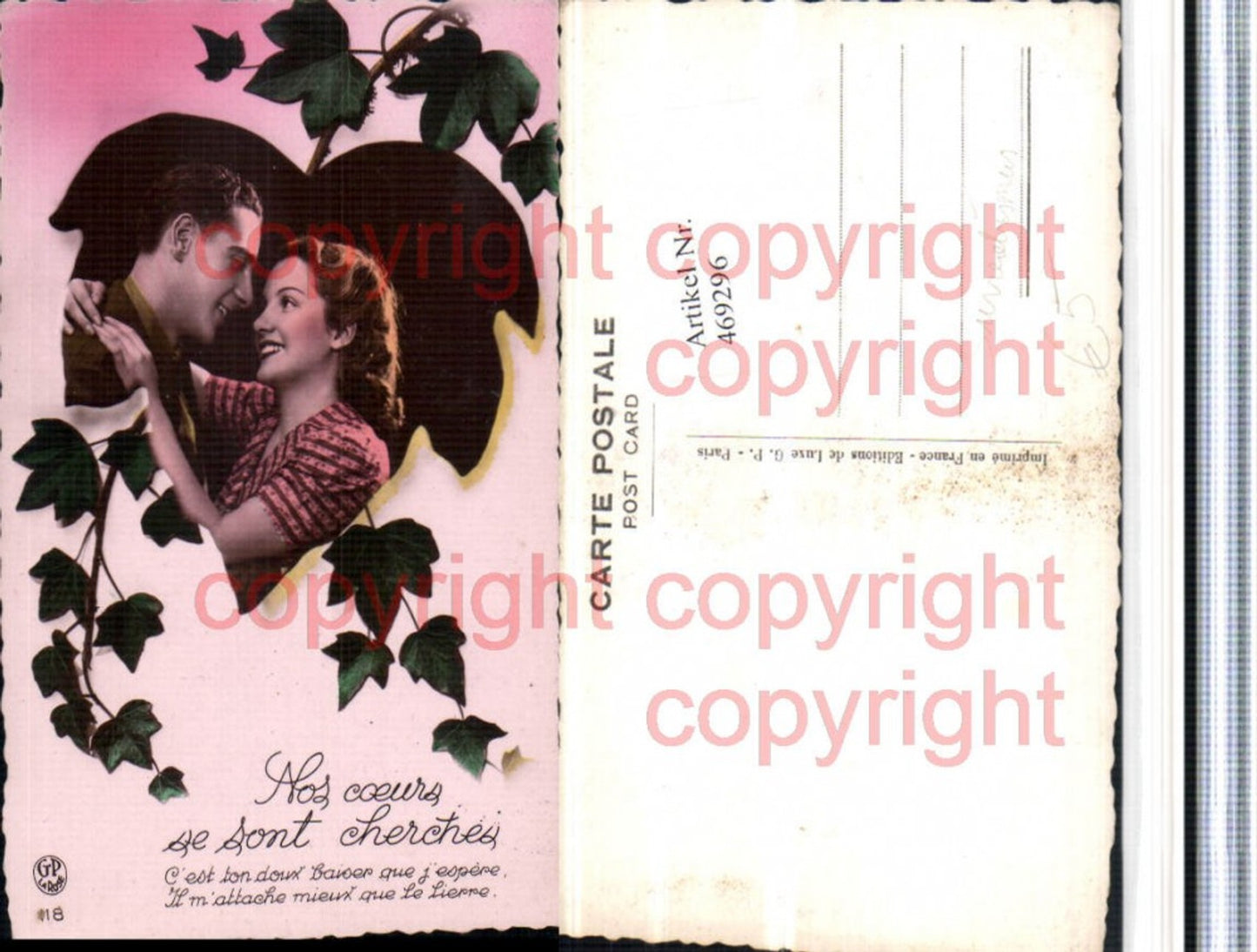 469296,Fotomontage Surrealismus Liebe Paar Blatt Passepartout Spruch