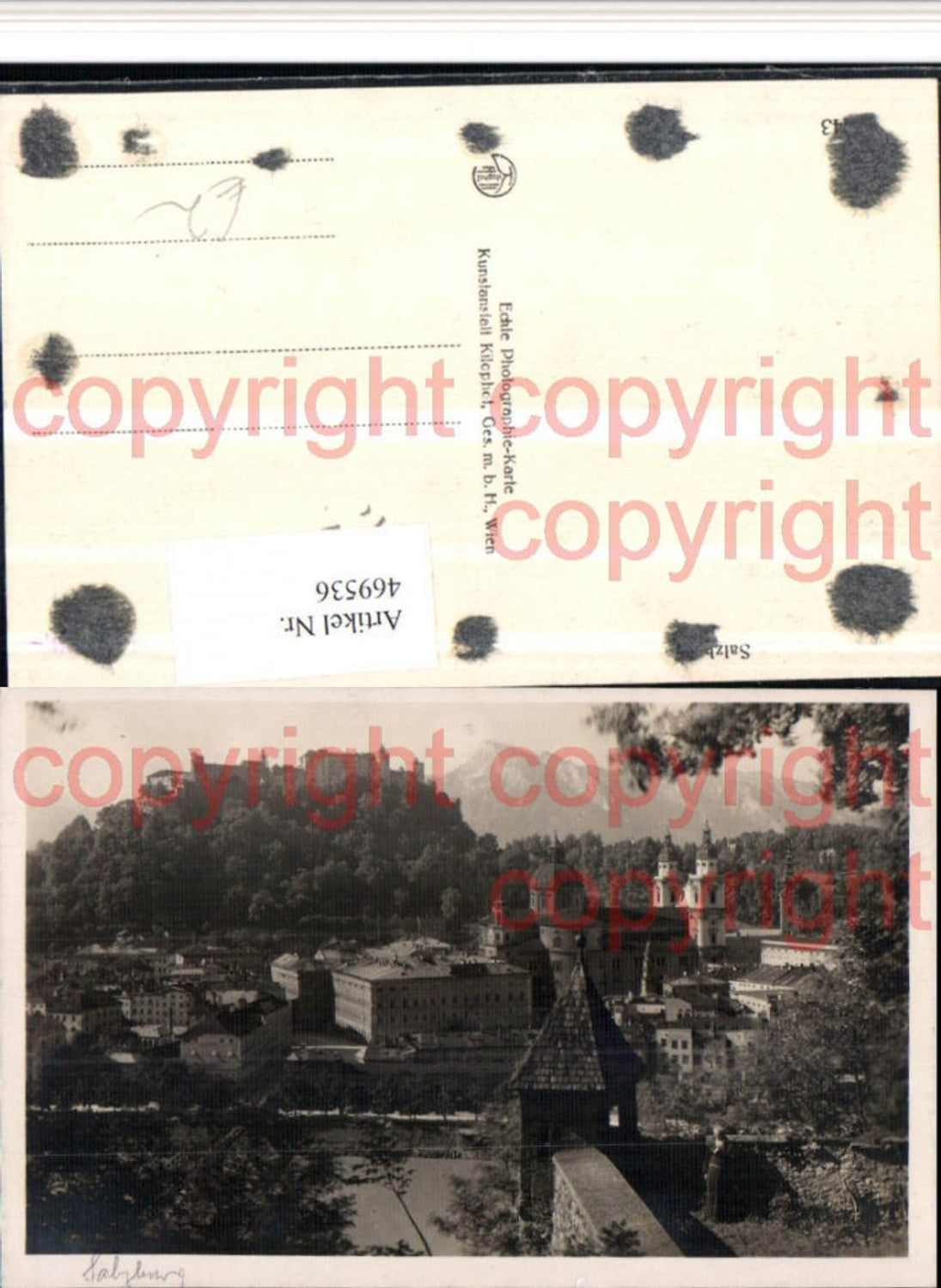 469536,Salzburg Teilansicht m. Festung Bergkulisse pub Kilophot