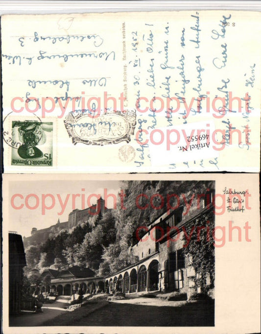 469552,Salzburg St. Peter Friedhof m. Festung
