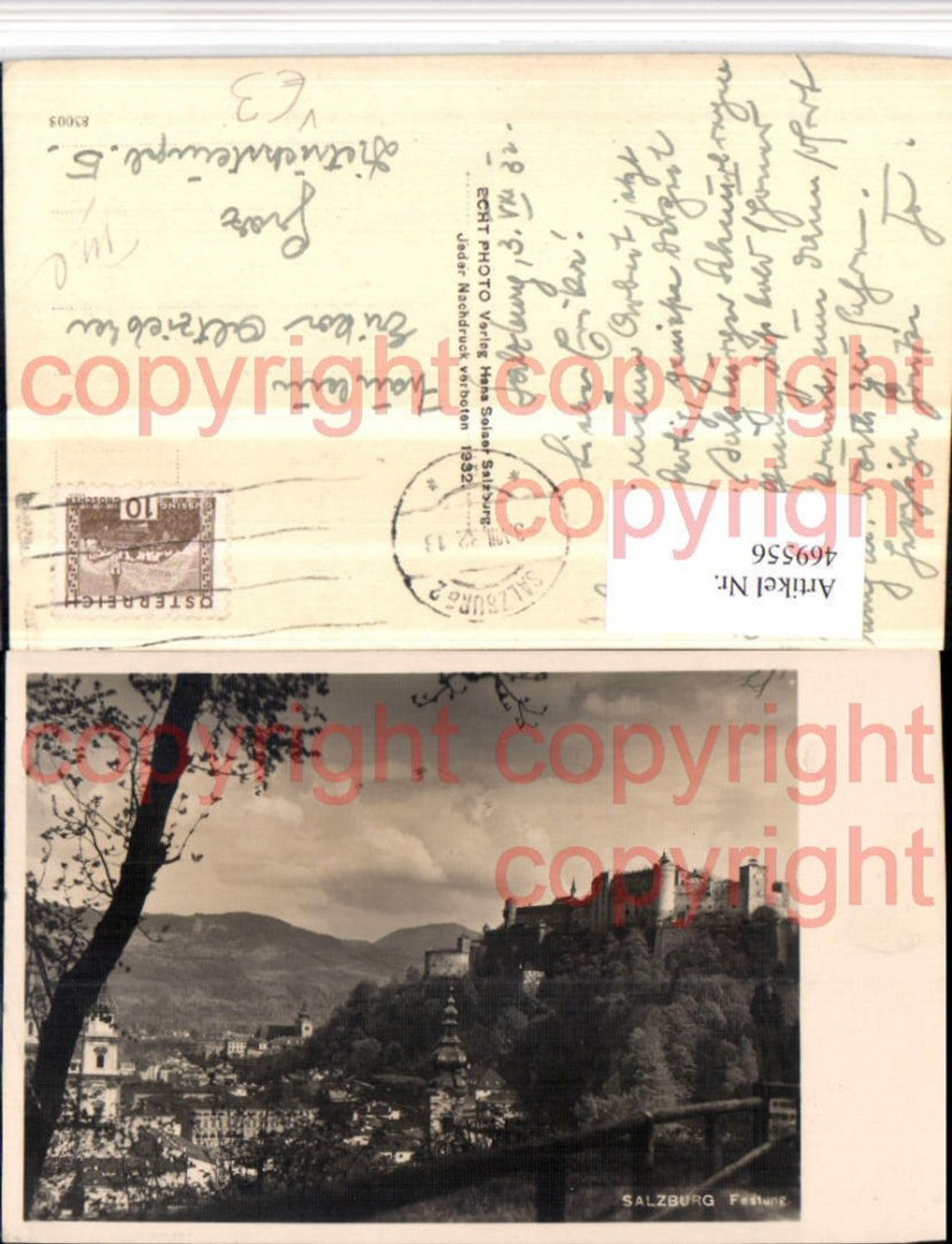 469556,Salzburg Teilansicht m. Festung pub Foto Hans Seiser