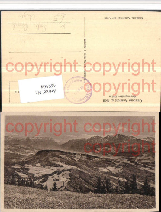 469564,Salzburg Gaisberg Aussicht geg. Göll Bergkulisse