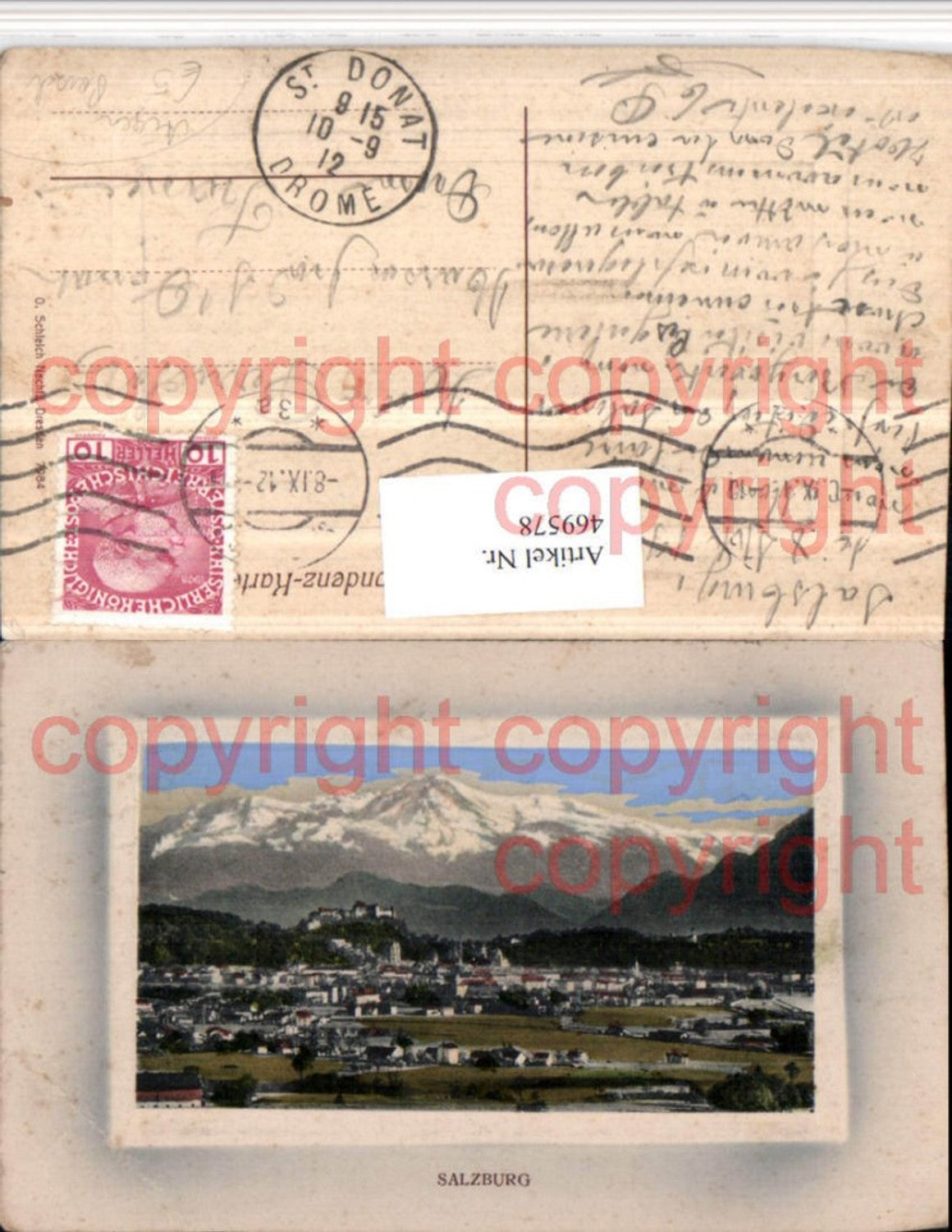 469578,Salzburg Totale Bergkulisse Passepartout