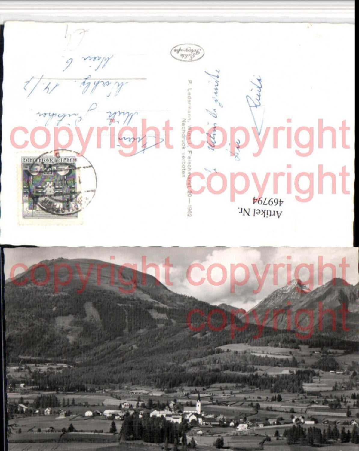 469794,Mariapfarr Totale geg. Granitzl Bergkulisse