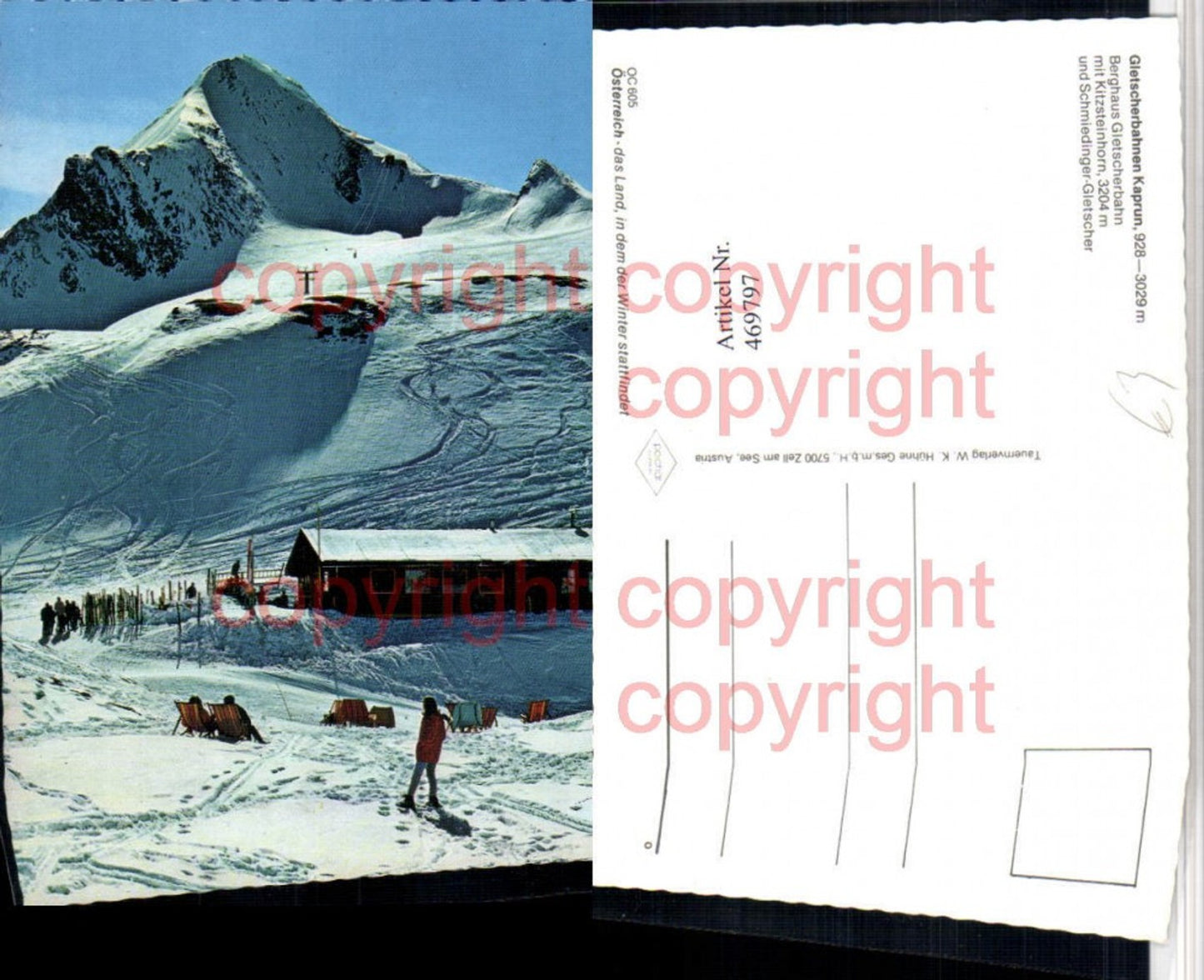 469797,Kaprun Berghaus Gletscherbahn Bergkulisse Winterbild