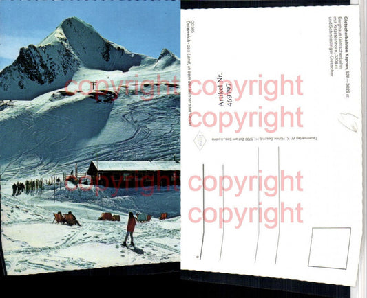 469797,Kaprun Berghaus Gletscherbahn Bergkulisse Winterbild