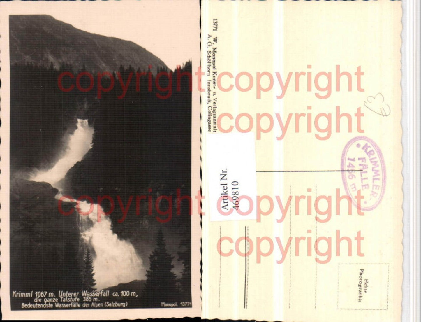 469810,Krimml Unterer Wasserfall