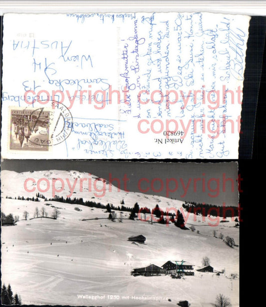 469820,Wallegghof b. Saalbach m. Hochalmspitze Winterbild