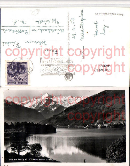 469827,Zell am See Teilansicht geg. Kitzsteinhorn Bergkulisse