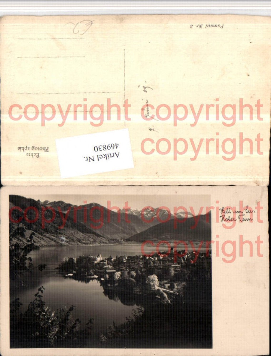 469830,Zell am See Totale geg. Hoher Tenn Bergkulisse