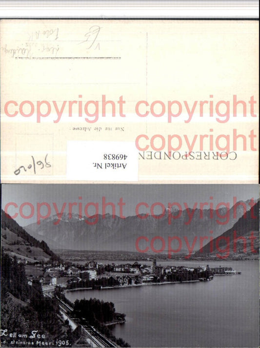 469838,Zell am See Totale geg. Steinerne Meer Bergkulisse pub Leop. Haidinger