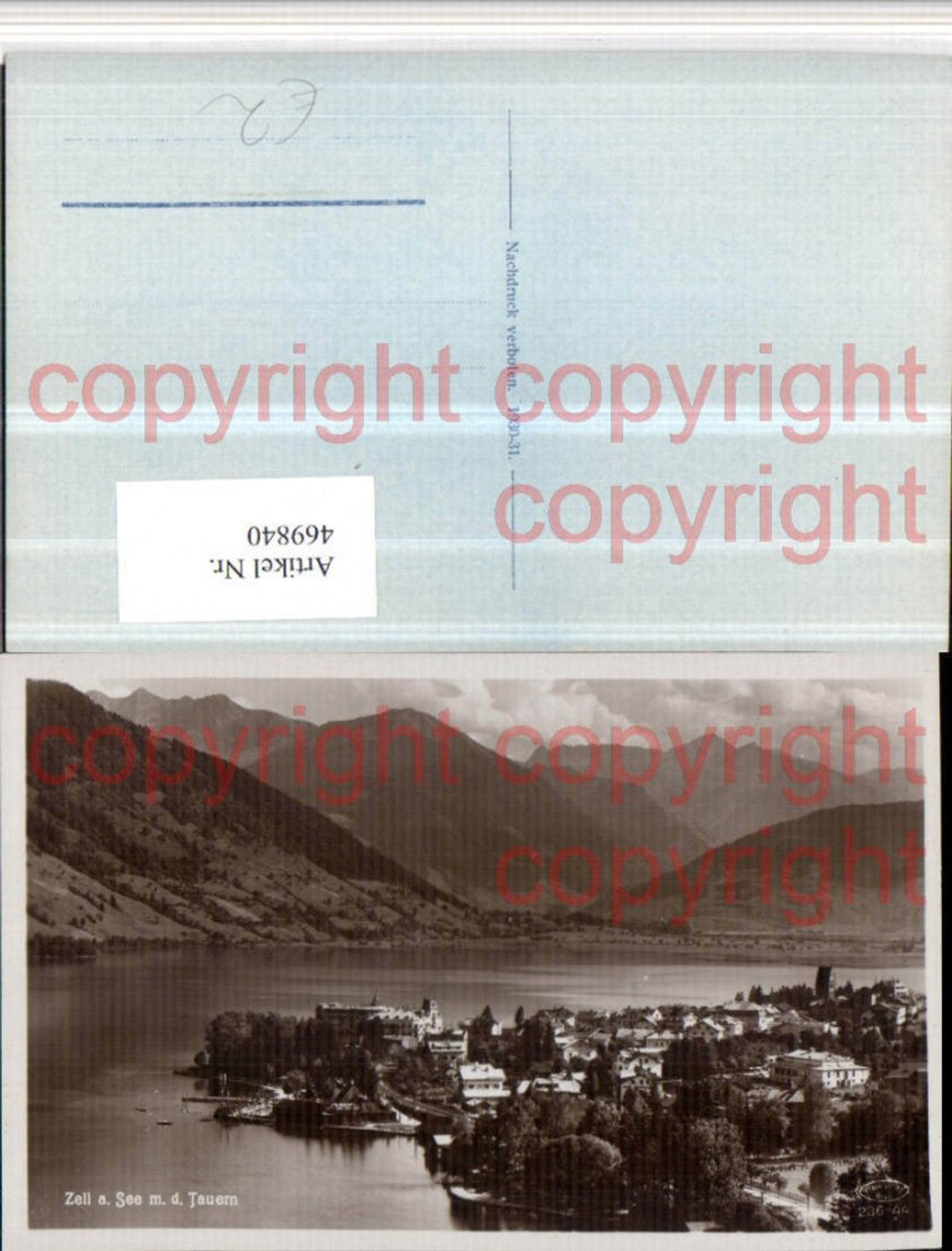 469840,Zell am See Totale geg. Tauern Bergkulisse