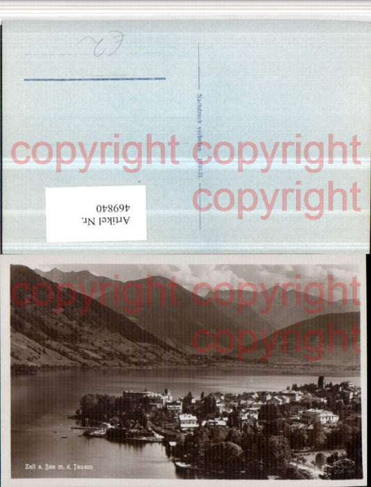 469840,Zell am See Totale geg. Tauern Bergkulisse