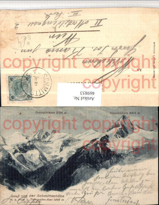 469853,Gruß von d. Schmittenhöhe b. Zell am See Bergkulisse