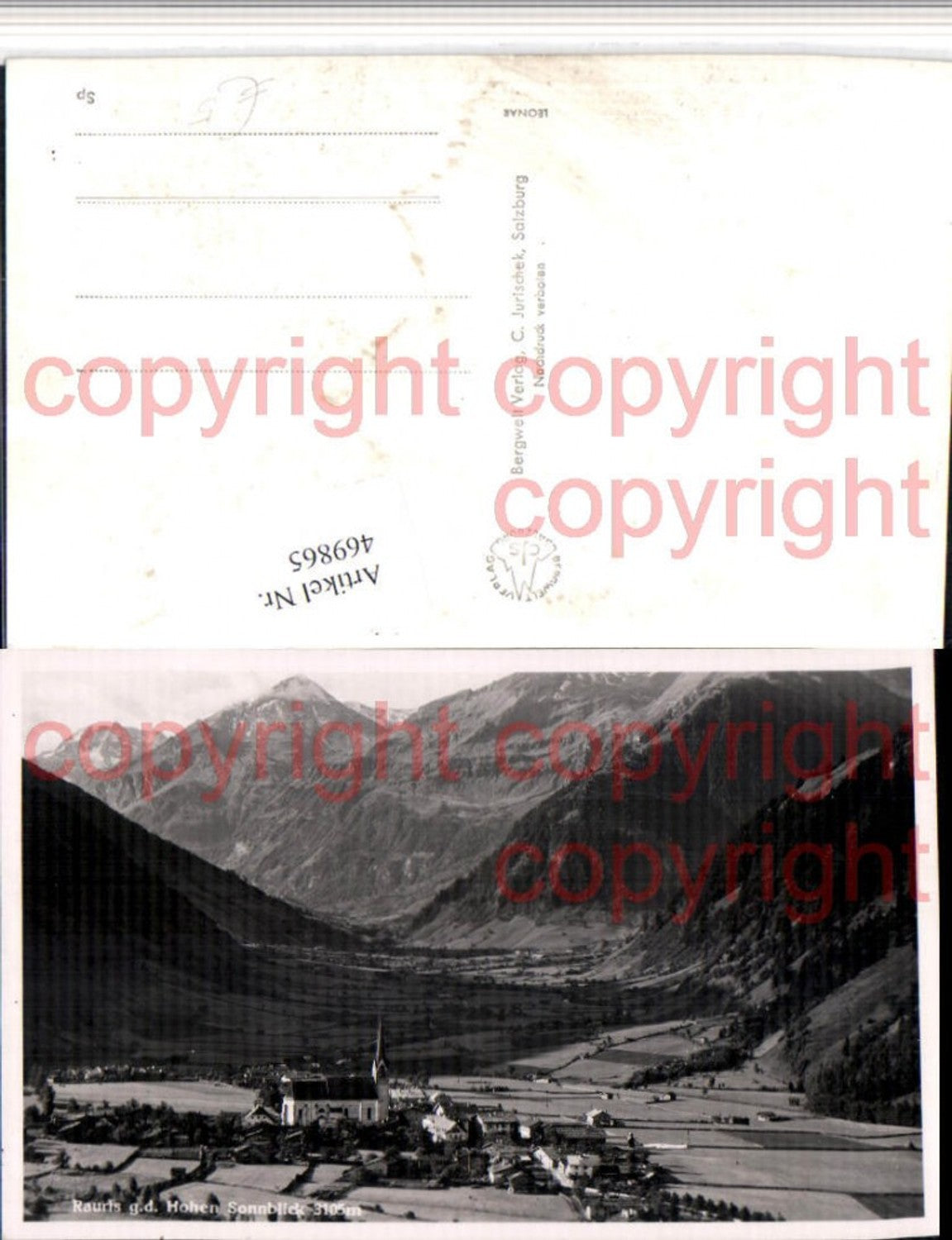 469865,Rauris Totale geg. Sonnblick Bergkulisse