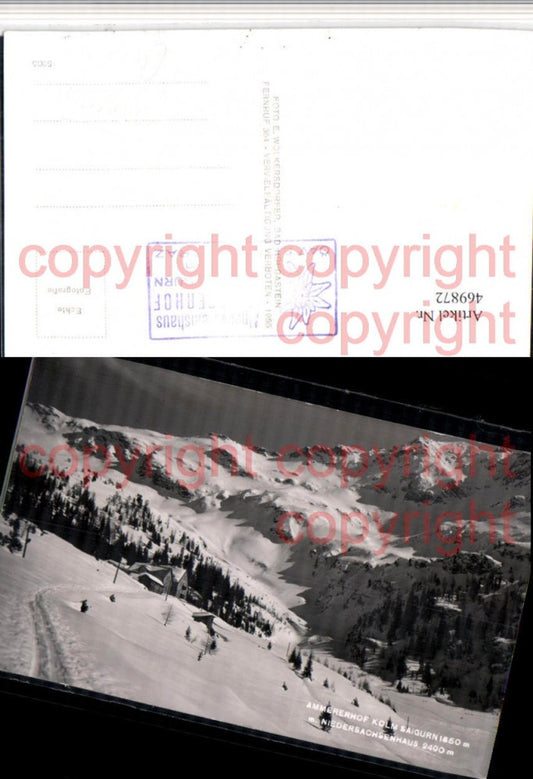 469872,Ammererhof Kolm Saigurn b. Rauris Bergkulisse Winterbild