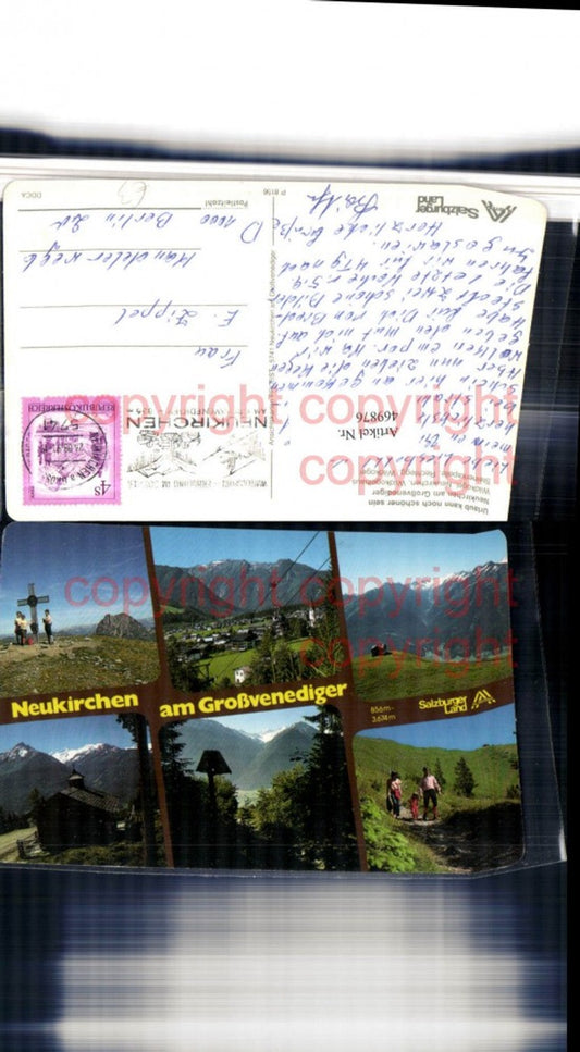 469876,Neukirchen am Großvenediger Totale Kreuz Sessellift Mehrbildkarte