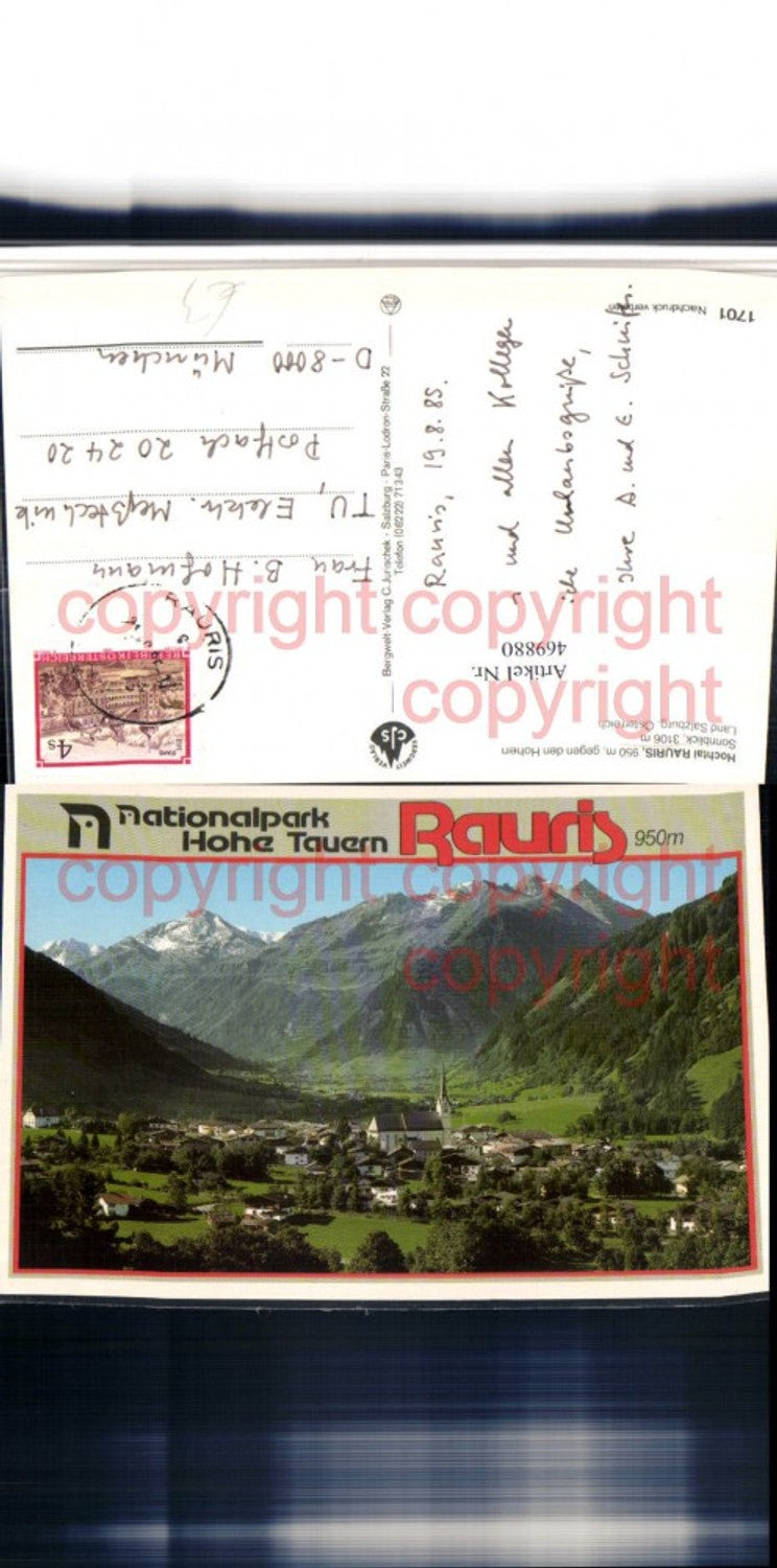 469880,Rauris Totale geg. Hohen Sonnblick Bergkulisse