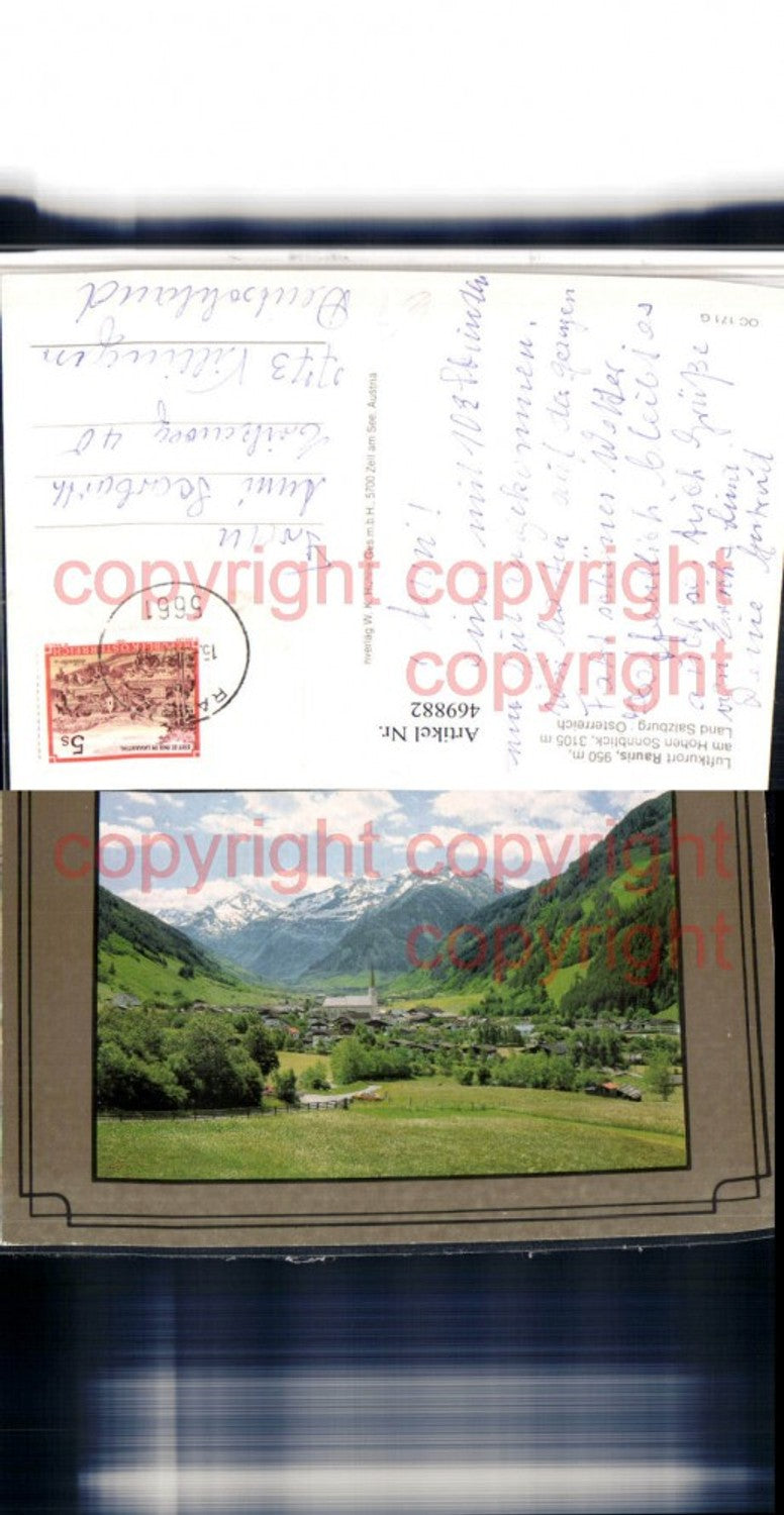 469882,Rauris am Hohen Sonnblick Totale Bergkulisse