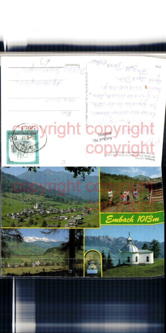 469891,Embach b. Lend Totale Kapelle Mehrbildkarte