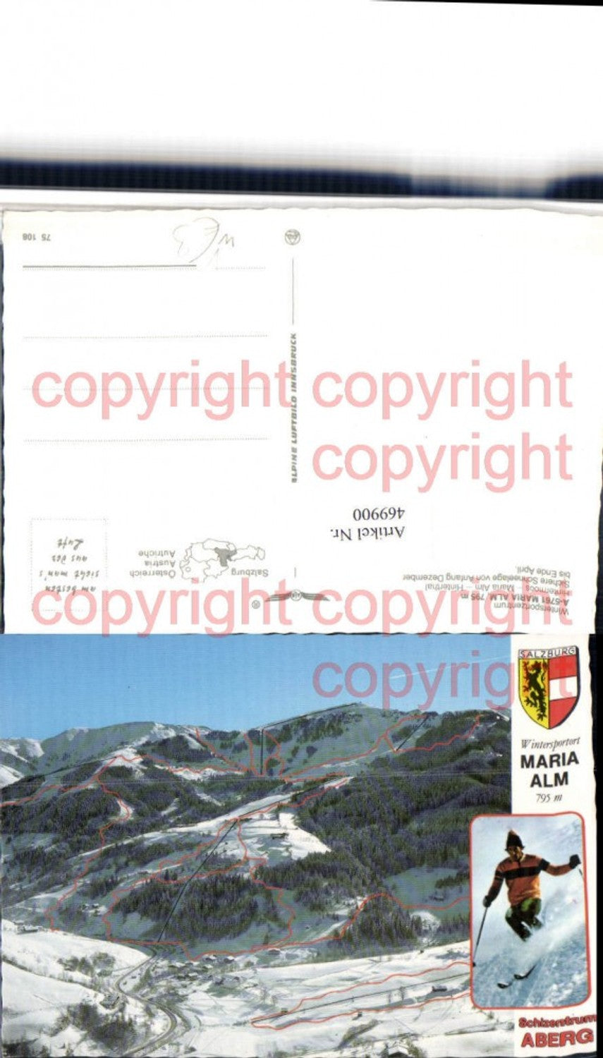 469900,Maria Alm Aberg Skipiste Bergkulisse Winterbild pub Alpine Luftbild 75108