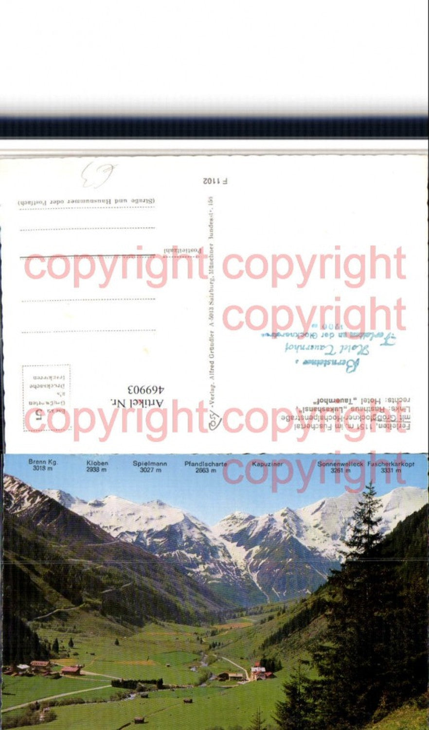 469903,Ferleiten b. Fusch m. Großglockner-Hochalpenstraße Bergkulisse