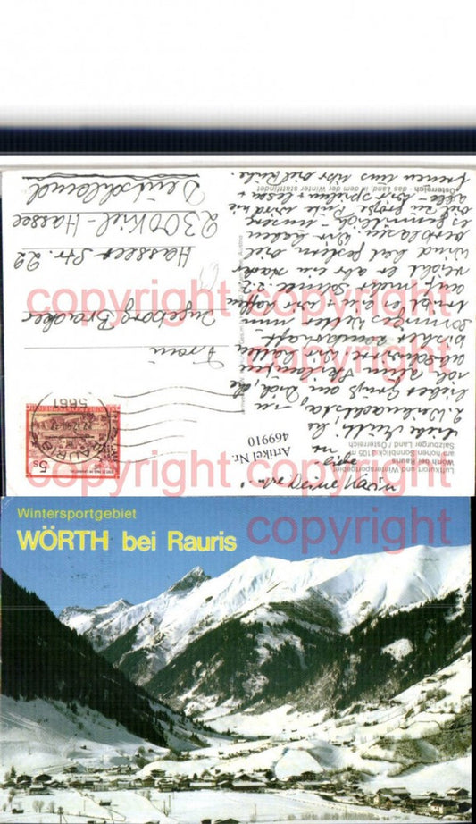 469910,Wörth b. Rauris Totale Bergkulisse Winterbild