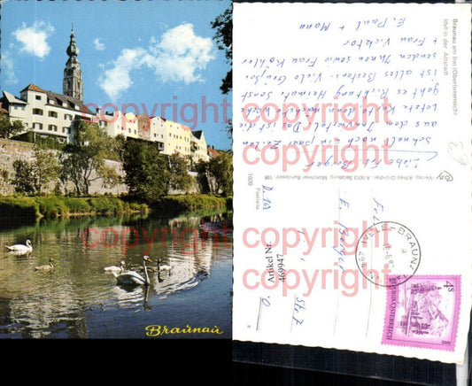 469947,Braunau am Inn Idyll Teilansicht Schwäne pub Cosy