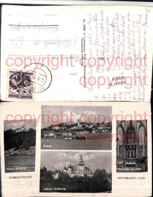 469954,Kefermarkt Totale Schloss Weinberg Mehrbildkarte