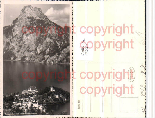 469967,Traunkirchen Totale m. Traunstein Bergkulisse