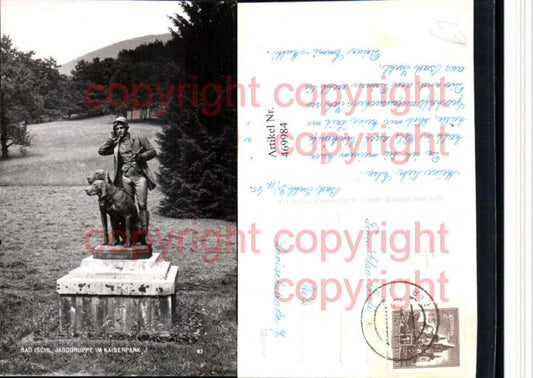 469984,Bad Ischl Jagdgruppe im Kaiserpark Statue