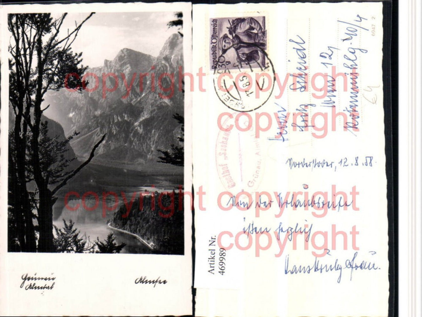 469989,Grünau im Almtal Almsee See Bergkulisse