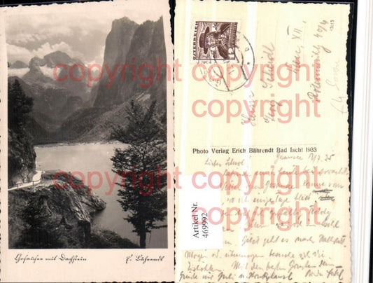 469992,Gosausee See b. Gosau m. Dachstein Bergkulisse