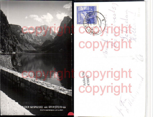 470003,Gosausee See b. Gosau m. Dachstein Bergkulisse pub Foto Gastberger
