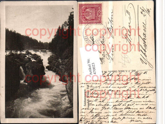 470023,Traunfall Wasserfall b. Roitham Bahnpost Zug 262 Aussee – Attnang pub Brandt 39